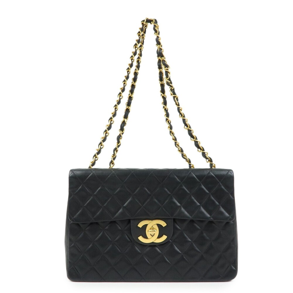 Chanel Vintage Timeless CC Flap Quilted Lambskin Large